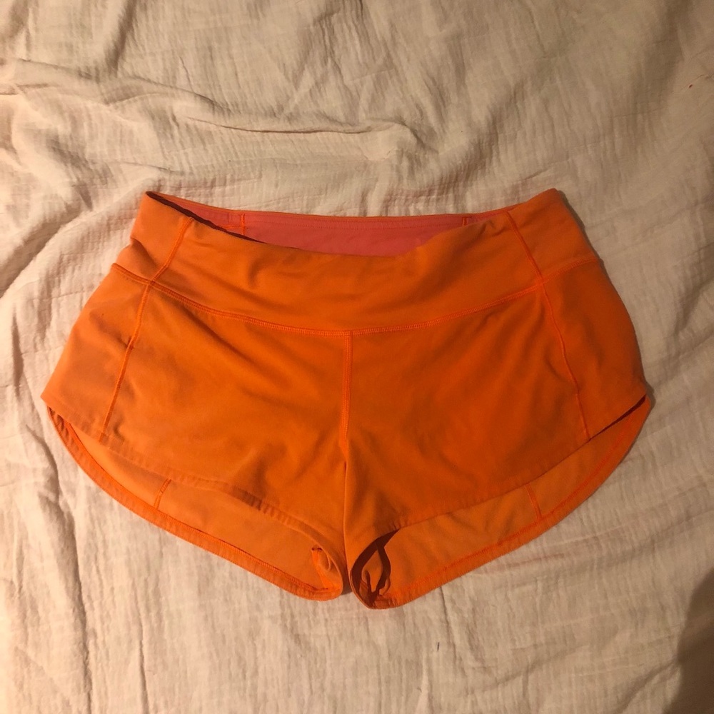 highlight orange lululemon speed ups